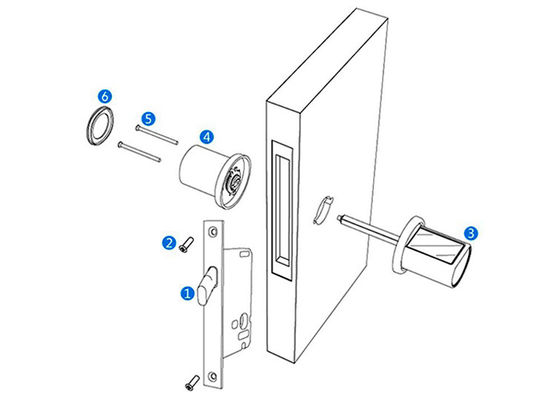 stainless steel tubular key covers wall zipper slider panel fasteners cam lock for locker