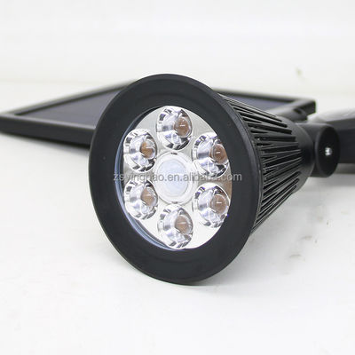 12LEDs 20-600लुमेन सोलर मोशन सेंसर स्पॉटलाइट डुअल हेड सोलर स्पॉटलाइट
