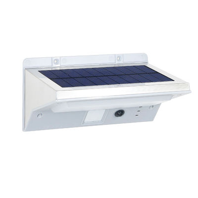 IP65 6000-6500K आउटडोर एलईडी सोलर सेंसर वॉल लाइट 3.7V एल्युमिनियम बेस के साथ: