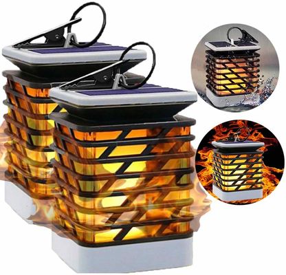 30LM 3500K सौर एलईडी टिमटिमाती लौ मशाल लाइट