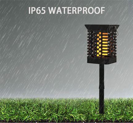 वार्म व्हाइट IP65 75 LED सोलर गार्डन लाइट 100lm / w सोलर फ्लेम फ्लिकरिंग लैंप टॉर्च
