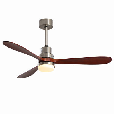 EMC होम होटल 220v 1320MM वुड सीलिंग फैन लाइट तीन गति अनुकूलित: