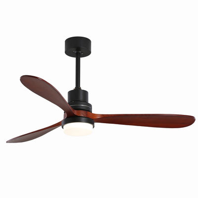 EMC होम होटल 220v 1320MM वुड सीलिंग फैन लाइट तीन गति अनुकूलित: