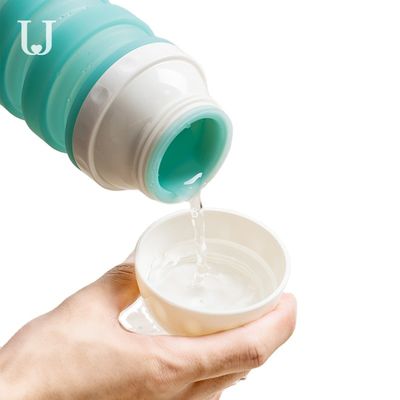 आउटडोर सिलिकॉन 570ml पालतू उत्पाद फोल्डेबल डॉग ड्रिंकिंग कप