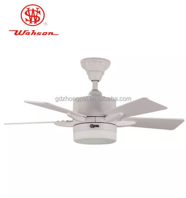 36 इंच Dimmable एलईडी छत पंखा 5 प्लाईवुड सामग्री सफेद रंग