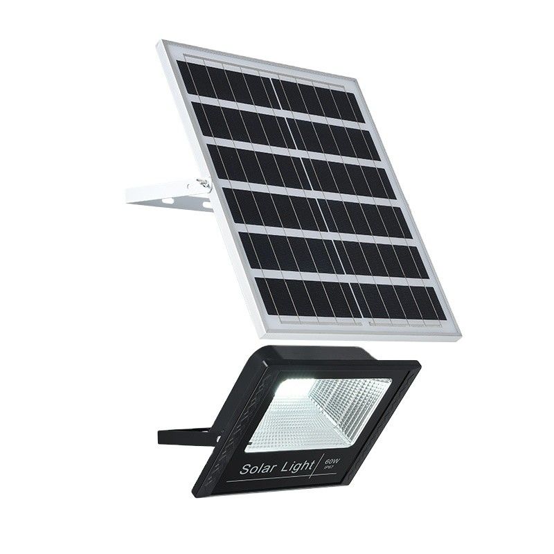 रोड जिम गार्डन के लिए सुपर ब्राइट 1560LM 100W एलईडी सोलर फ्लड लाइट 6500K