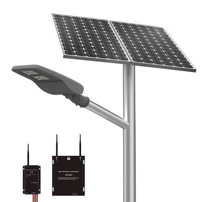 ऑल इन वन 14000lm 30W 80W LED सोलर पावर्ड स्ट्रीट लाइट 18V पोल इंस्टाल
