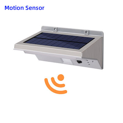 100lm/W 6000K 5V LED सोलर सेंसर वॉल लाइट सोलर पावर्ड पीर आउटडोर लाइट्स